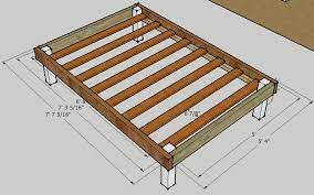 queen bed frame diy simple bed frame