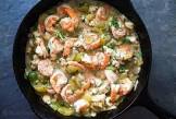 baked shrimp with tomatillos