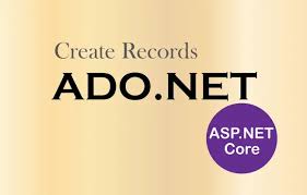 ado net create records in asp net core