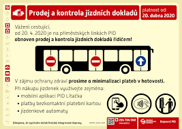 Pražská integrovaná doprava - 🚌 Od pondělí 20. dubna se obnovuje nástup  předními dveřmi v příměstských autobusech PID, řidiči budou opět prodávat a  kontrolovat jízdenky! ℹ️ Krizový štáb hl. m. Prahy dnes