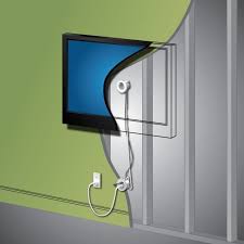 easy way to hide wall mounted tv cords