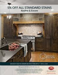 crystal cabinetry promotion on stained