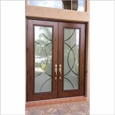 Hinged Wooden Glass Door For Office At
