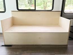 See more ideas about homemade couch, diy sofa, diy furniture. Small Diy Sofa With Storage For Our Rv Mountainmodernlife Com