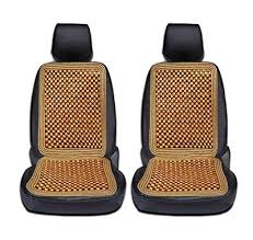 2 Pcs Wooden Beaded Car Seat Cover