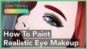 how to paint realistic eye makeup with