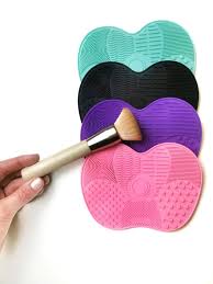 makeup washing brush gel cleaning mat