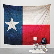 Texas Flag Tapestry Distressed Fabric