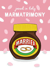 funny marmite holy marmatrimony wedding