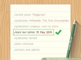 The Best Way To Cite A Wikipedia Article In Mla Format Wikihow