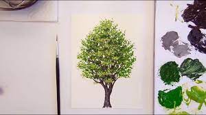 how to paint a tree with oil paint
