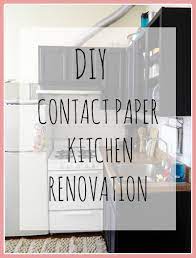 diy contact paper kitchen update part 1
