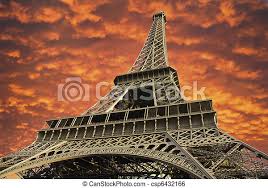 Paris tower sunset eiffel tower architecture photo, resolution 7680×4320 pixel, image type jpg, free download and free for commercial use. Eiffel Tower At Sunset In Paris France Bottom Up View Of Eiffel Tower At Sunset Paris France Canstock