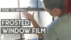how to install frosted window for