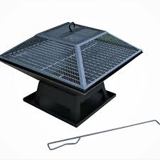 Functions involved in a fire pit table. Fire Pit Table Top Square Steel Patio Garden Heater Outdoor Firepit Folding Bbq Camping Uk Seller