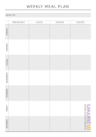 Color Pages Free Blank Weekly Chart Template Printable