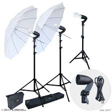 Linco Lincostore Photography Studio Lighting Kit Photo Umbrella Bulb Stand Lk377 Ebay