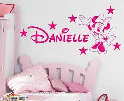 minnie mouse bedroom wall stickers