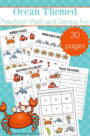 Free Printable Ocean Worksheets For Preschool Theme