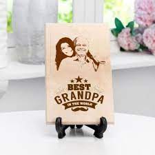 best grandpa wooden photo frame