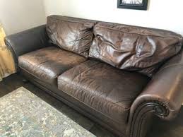 bernhardt leather sofa in