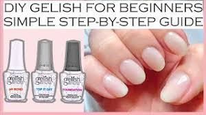 gelish nails tutorial for beginners