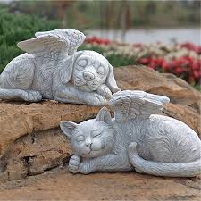 Mini Sleeping Cat Or Dog Statue With