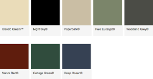 Colorbond Steel Colour Range Available