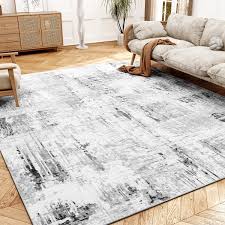 montvoo 5 x7 area rugs for living room modern abstract area rugs machine washable rugs distressed rugs bedroom dining room kitchen carpet navy blue
