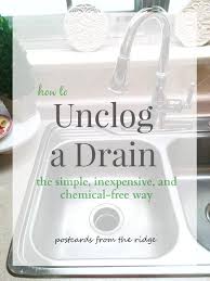 how to unclog a kitchen sink the