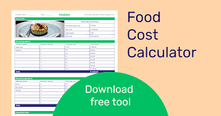 food cost calculator free