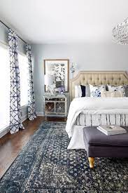 blue patterned statement rugs