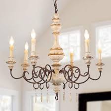 Lnc A03371 French Country Chandelier Farmhouse Dining Room Lighting Handmade Wood Fixture With Drop Pendants 30 7 Farmhouse Goals