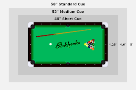 pool table room size guide chart