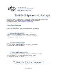 18 printable club sponsorship letter