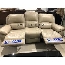 jual sofa recliner kulit 3 seat 3