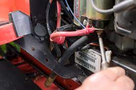 the solenoid on a riding lawn mower