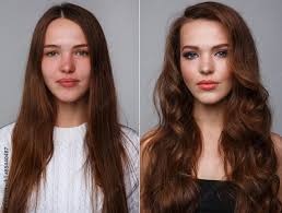 before and after makeup real result