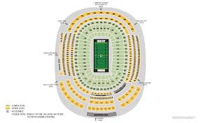 Detailed Views From Lambeau Field Seating Seat View From