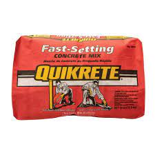 quikrete 50 lb fast setting concrete