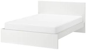 bed frame high white leirsund