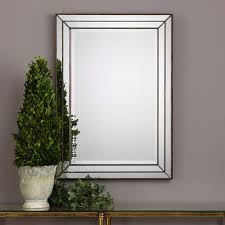 stepped frame metal mirrors