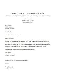 23 sle lease termination letters in