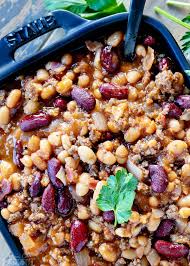 the best slow cooker cowboy beans mom