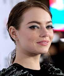 emma stone hair makeup looks updo cat