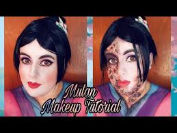 mulan glam and gore makeup tutorial