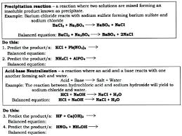 solved preclpltatlon reactlon reaction