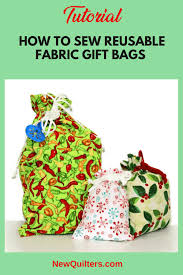how to sew fabric gift bags a tutorial