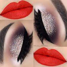 48 amazing glitter christmas makeup ideas