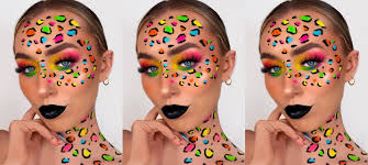 colorful cheetah print makeup tutorial